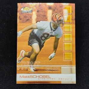 2002 Topps Finest #108 Matt Schobel RC Rookie Card Cincinnati Bengals NFL Card